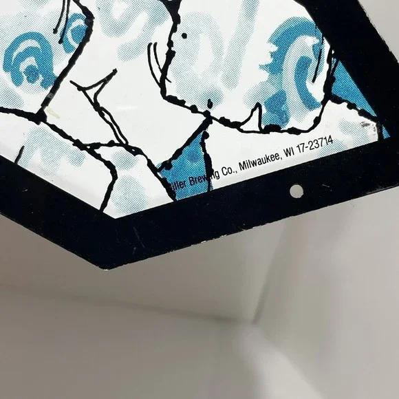 Vintage Miller Genuine Draft Beer Texas State Shaped Metal Bar Sign Rare - Picture 4 of 7